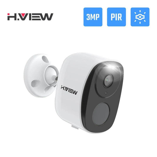 Outdoor Camera 2K 3MP Battery and Solar , PIR, Spotlight, Siren, 2-Way - P12 Hub Europe
