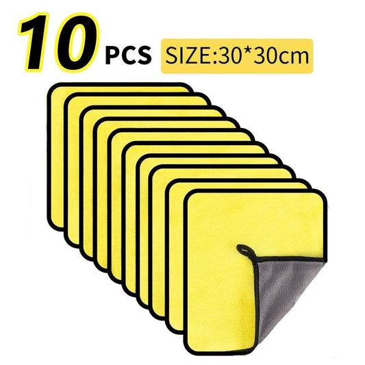 3/5/10Pcs Car Wash Microfiber Towel 30*30CM / 30*60cm Car Cleaning Drying Cloth Care Cloth Car Wash Towel Kitchen Towel - P12 Hub Europe