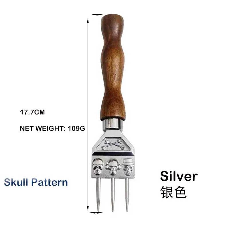 Three-Prong Skull Ice Pick Stainless Steel Ice Chisel Crushed Ice Barware Bartender Tools Bar Accessories - P12 Hub Europe