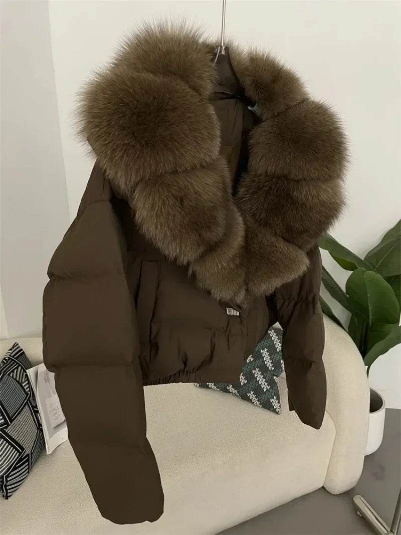 Short Fox Fur Down Puffer - P12 Hub Europe