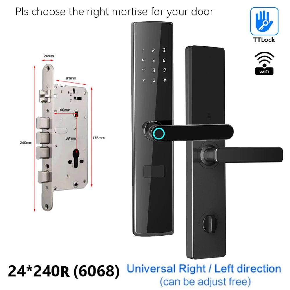 Fingerprint WiFi Smart Lock Works with Alexa and Google - P12 Hub Europe