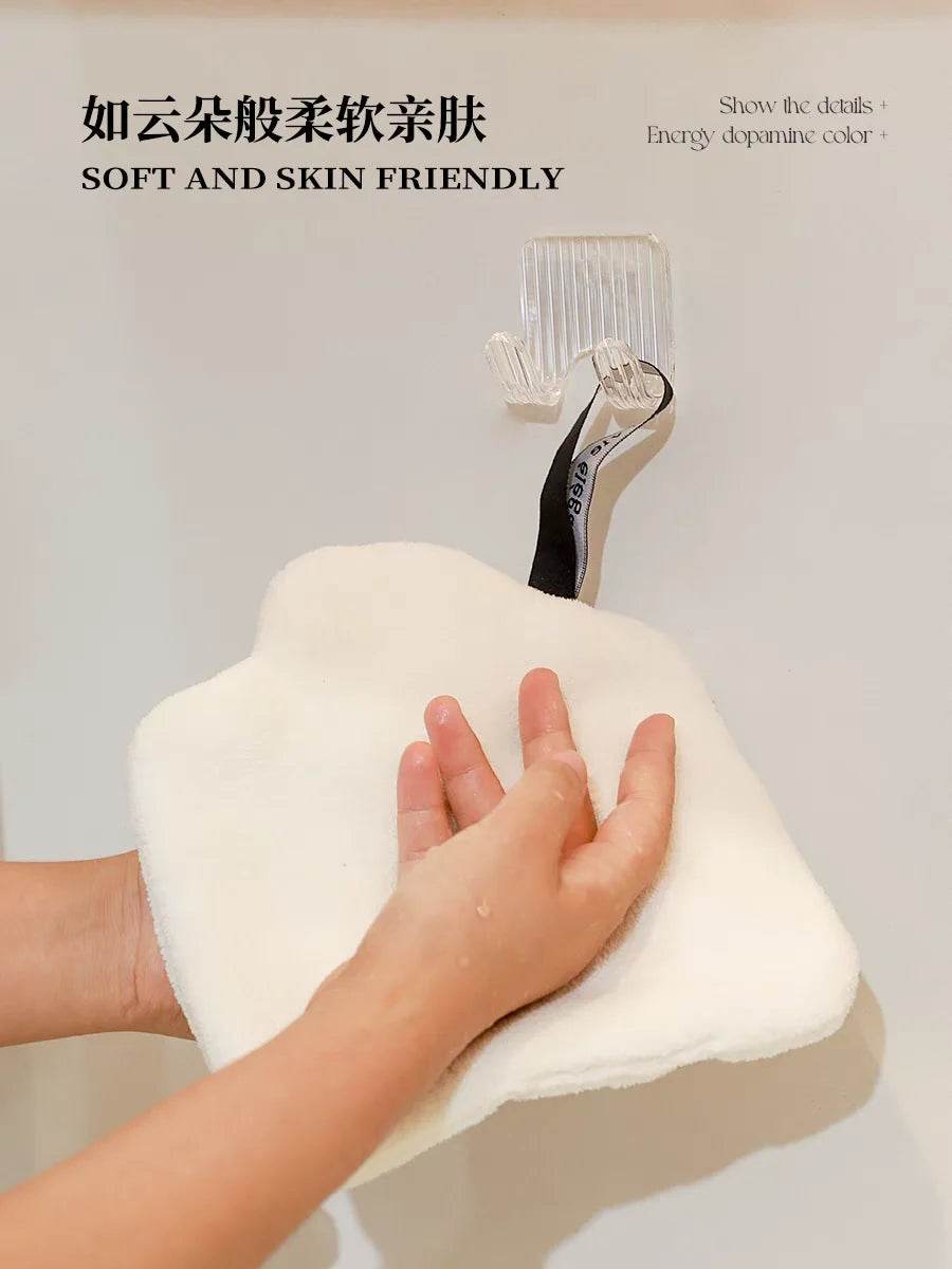 New Style Hand Towel Home Convenient Hanging Double-layer Thickened Speed Dry Absorbent Hand Cloth Kitchen And Bathroom Foot - P12 Hub Europe
