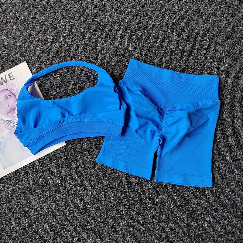Seamless Halter Sports Shorts Set - P12 Hub Europe