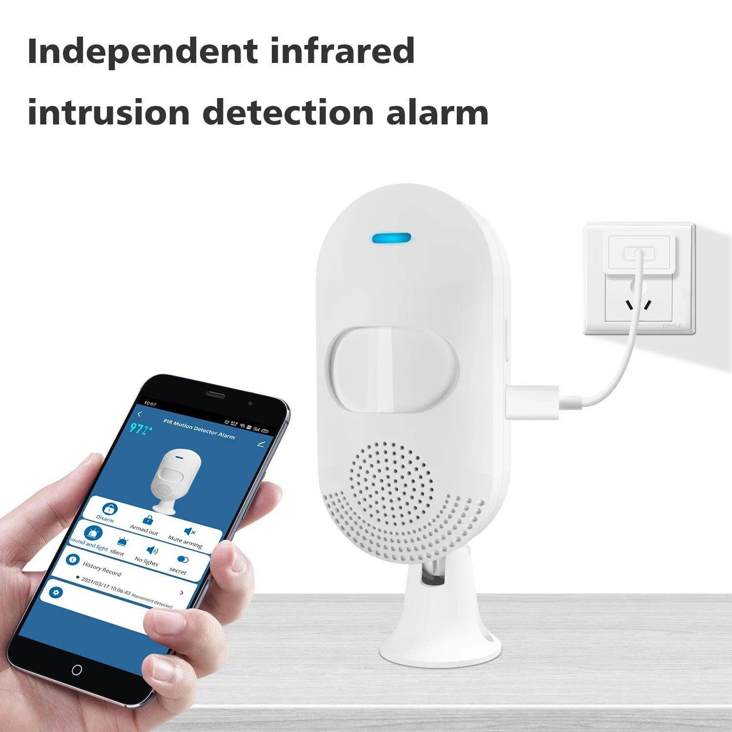 Sensor Alarm WiFi PIR Tuya Smart - P12 Hub Europe