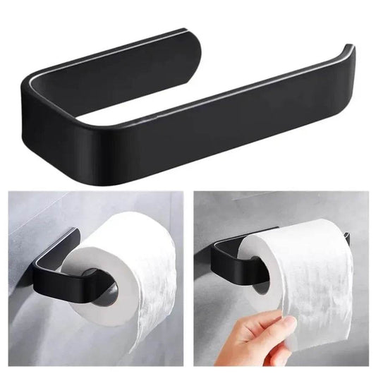 Self-adhesive Towel Rack Wall Mounted Bathroom Items Bathroom Towels Holder Hanger without punching toilet paper holder - P12 Hub Europe