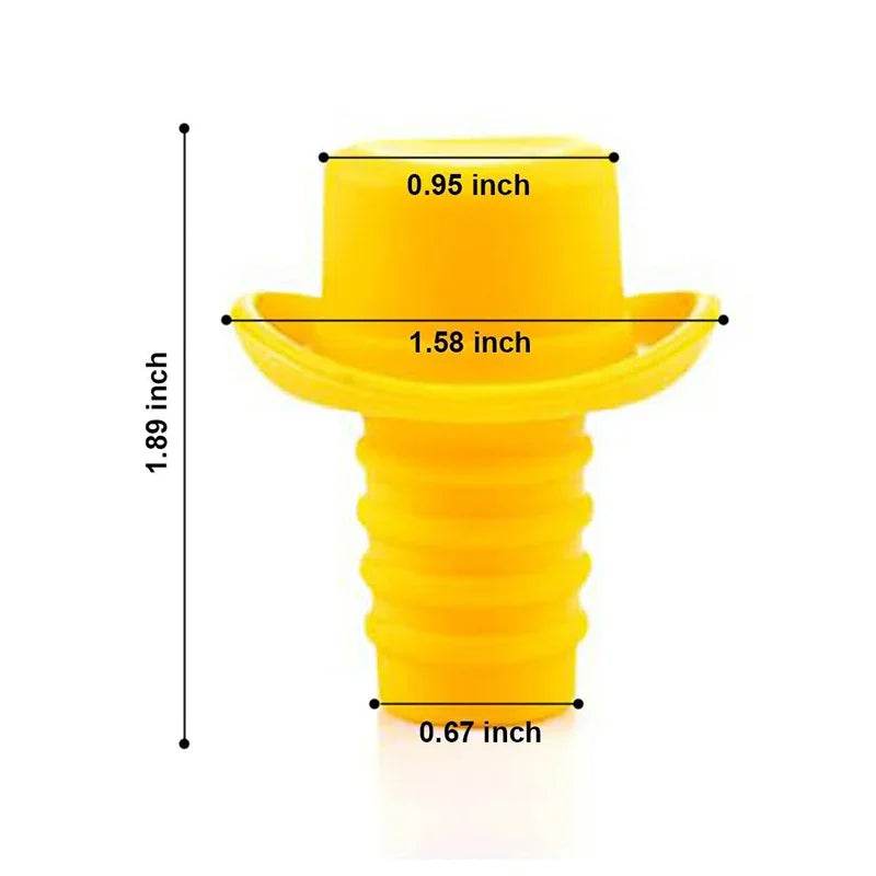 Creative Magic Hat Wine Stoppers Silicone Wine Stopper Reusable Decorative Wine Seal Stopper Cap for Wine Beverage - P12 Hub Europe