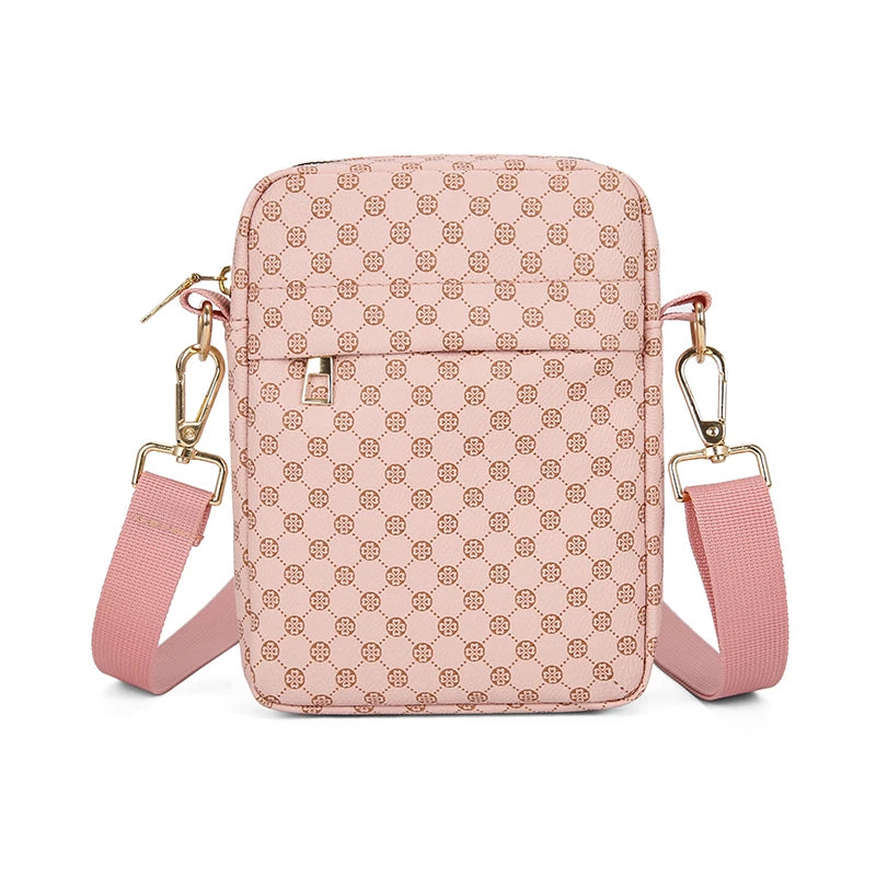 Men's Classics Mini Shoulder Bag Coin Purses Portable Male Lightweight PU Leather Small Crossbody Bags for Men Leisure Phone Bag