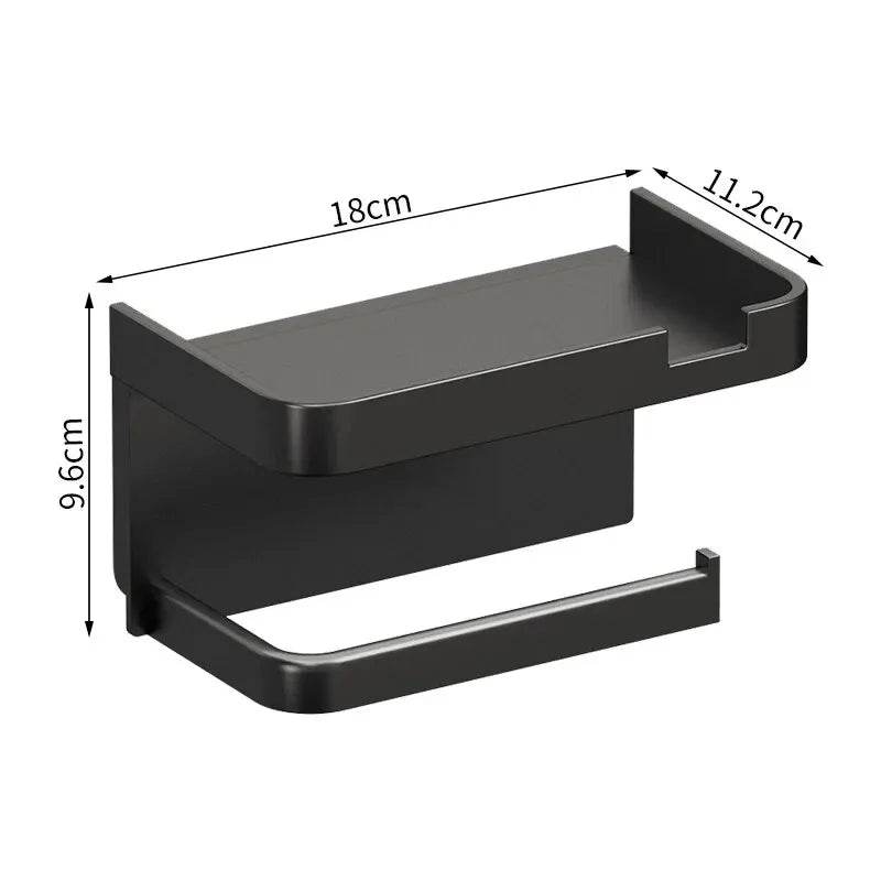 Toilet Paper Holder Plastic Storage Rack Kitchen Towel Placement Of Seasoning Bottles Bathroom Wall Roll Of Paper Phone Storage - P12 Hub Europe