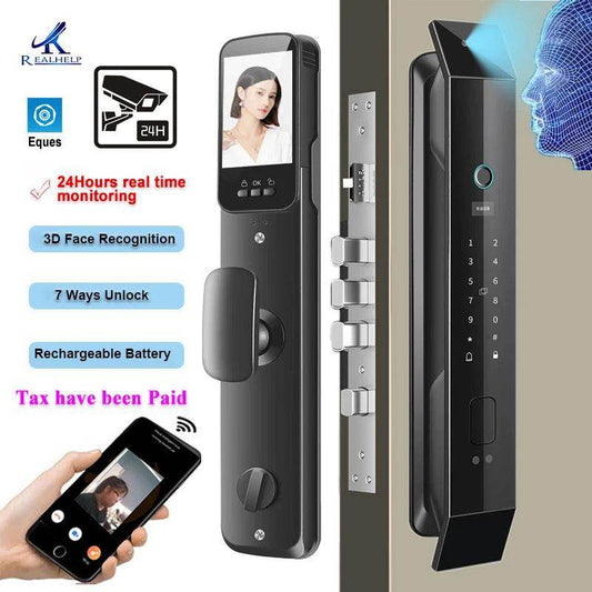 Smart Lock Video Doorbell, App, 6-in-1, 4200mAh - P12 Hub Europe