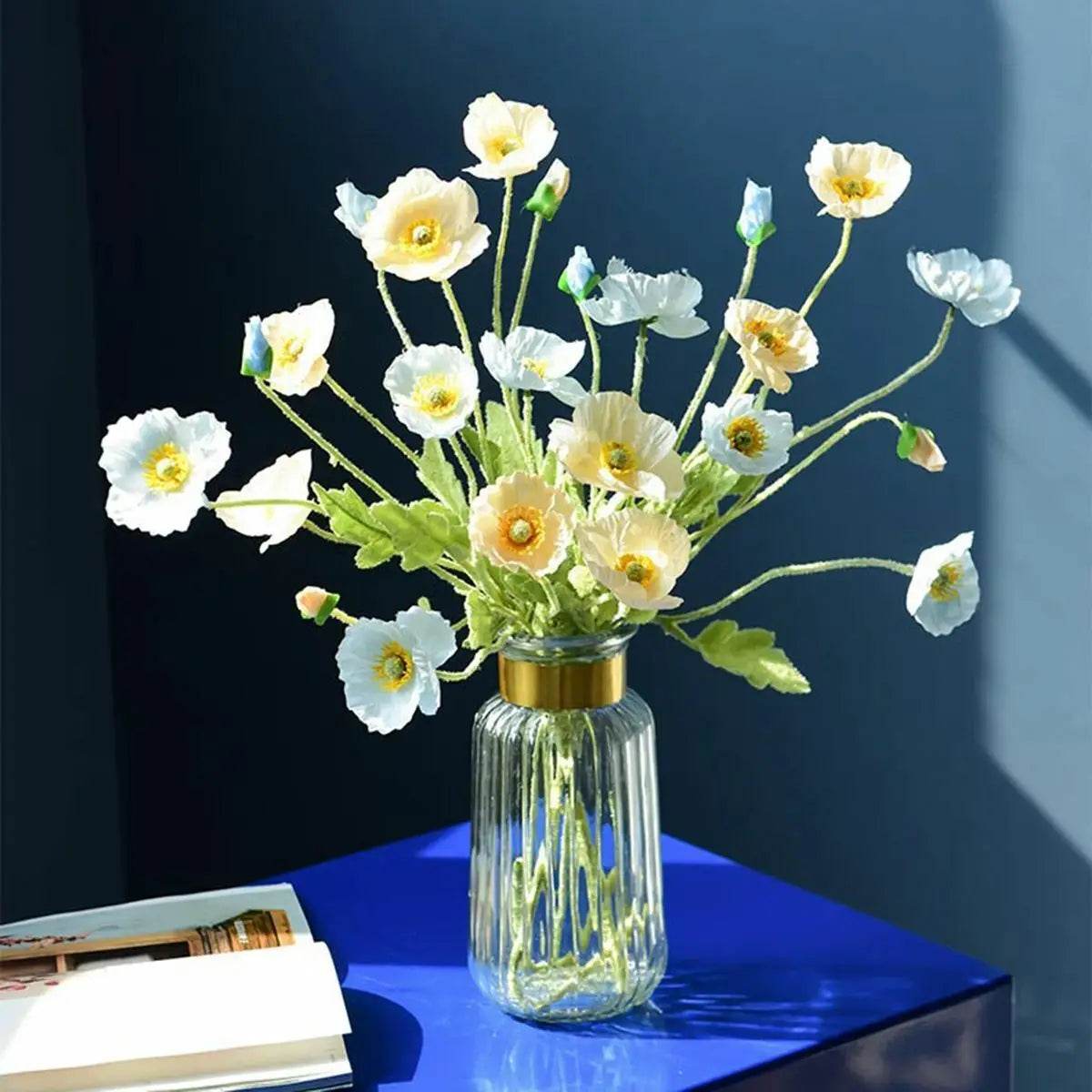 4 Head Artificial Flowers Bouquet Poppy Fake Flowers For Home Decor Garden Party Wedding Decoration Diy Accessories - P12 Hub Europe