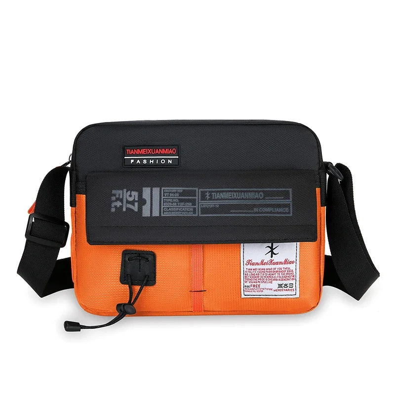 The New Single Shoulder Bag Outside The Casual Crossbody Bag Fashion Hand Nylon Color Bag for Men and Women