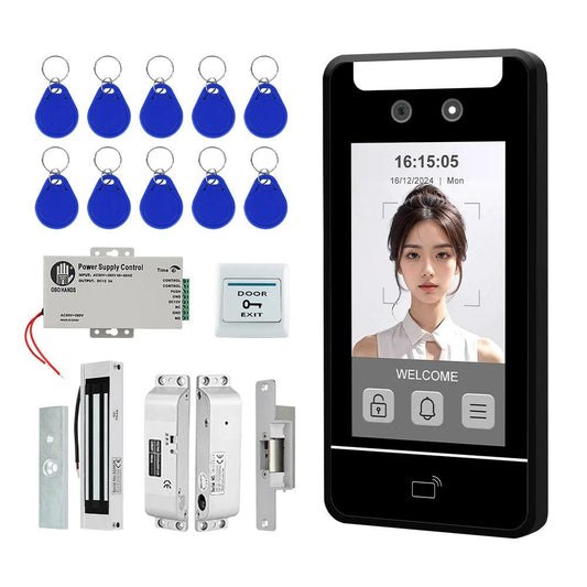 Face Recognition Access Control 5" Touch, IP65, RFID, Password, Attendance - P12 Hub Europe