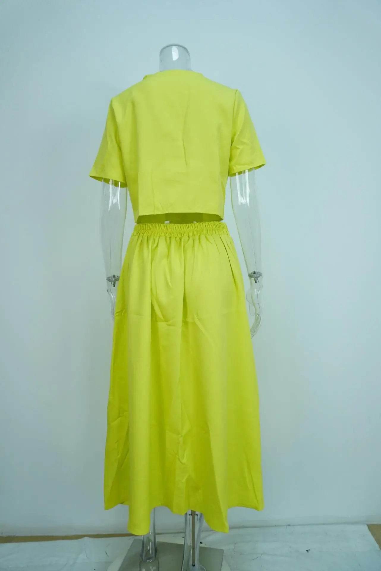 Office Crop Shirt Skirt Set - P12 Hub Europe