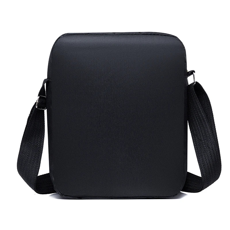Men's Fashion Casual Oxford Leather Shoulder Bag Lightweight Elegant Small Messenger Handbag Stylish Purse for Men