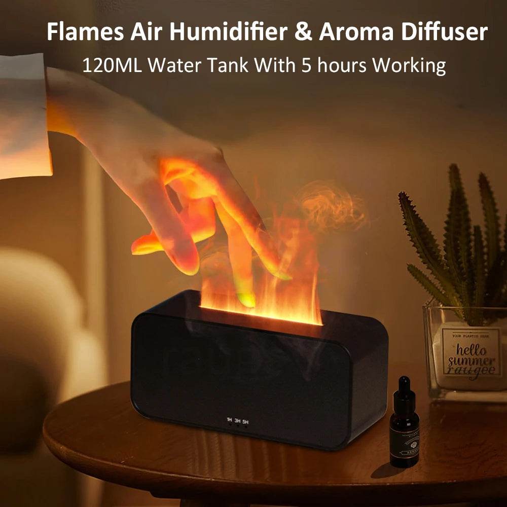 Aroma Diffuser Mini 7 Colorful Flame Air Humidifier -