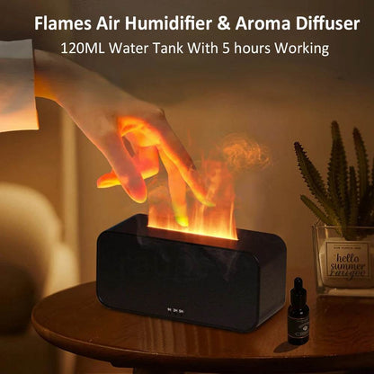 Aroma Diffuser Mini 7 Colorful Flame Air Humidifier -