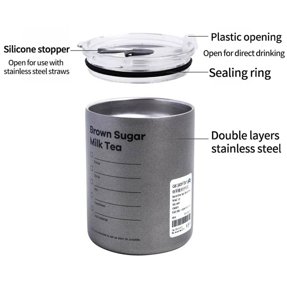 600ml Stainless Steel Thermos with Straw - P12 Hub Europe