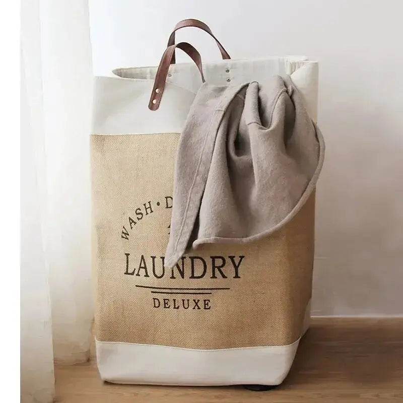 Large Fabric Folding Laundry Basket - P12 Hub Europe