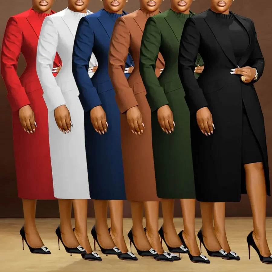 Elegant Office Blazer Dress - P12 Hub Europe