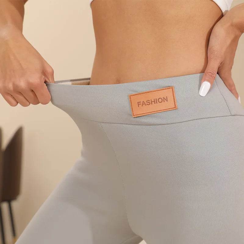 Women's Plush Lined Winter Leggings - P12 Hub Europe
