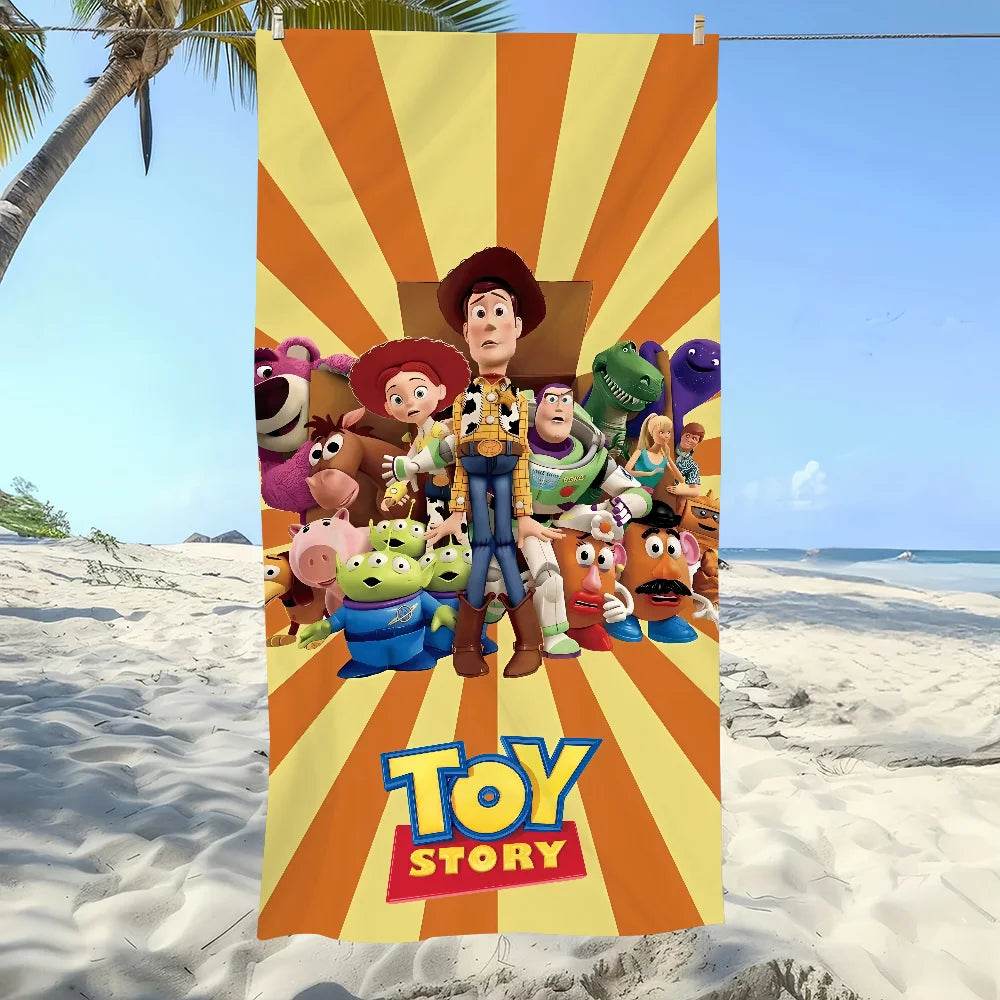 Cartoon T-Toy S-Story Cool Towel Soft Pool Gift For Travel Gym Shower Camping Quick Dry Sports Large Beach Towel - P12 Hub Europe