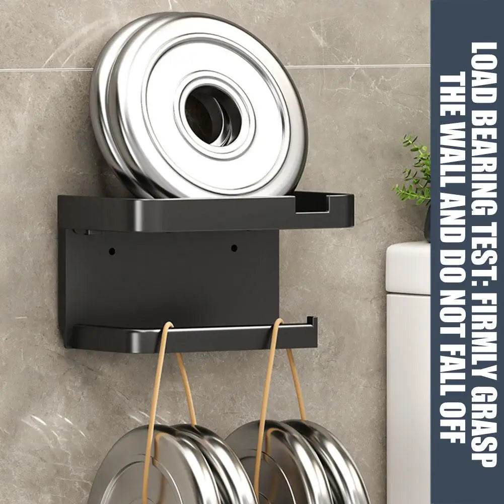 Wall Mounted Toilet Paper Holder Rustproof Thickened Plastic Storage Rack For Bathroom Kitchen Toilet Paper Roll Holder - P12 Hub Europe