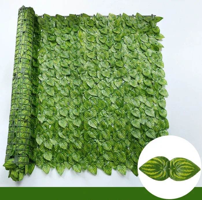 1X3m Artificial Ivy Hedge Green Leaf Fence Panels Faux Privacy Fence Screen for Home Outdoor Garden Balcony Decoration Plants - P12 Hub Europe