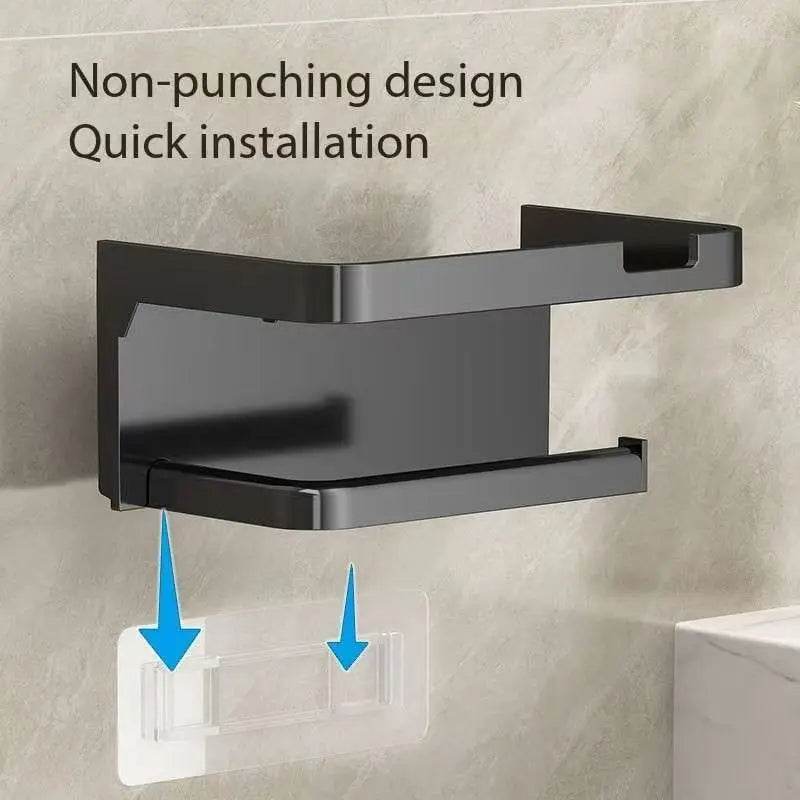 Toilet Paper Holder Plastic Storage Rack Kitchen Towel Placement Of Seasoning Bottles Bathroom Wall Roll Of P - P12 Hub Europe
