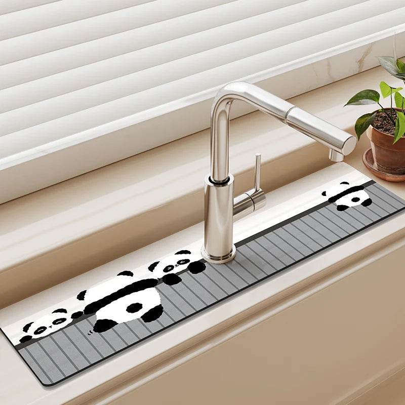 Diatomite Sink Faucet Drain Pad Absorbent Drying Mat For Kitchen Countertop Kitchen Sink Splash Mat Non-slip Table Mat - P12 Hub Europe