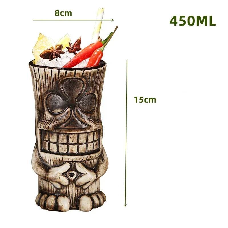 60 Types Ceramic Hawaii Tiki Mugs Creative Cocktail Glasses Beer Glass Martini Glasses Wine Glass Funny Cup Gift for Men - P12 Hub Europe
