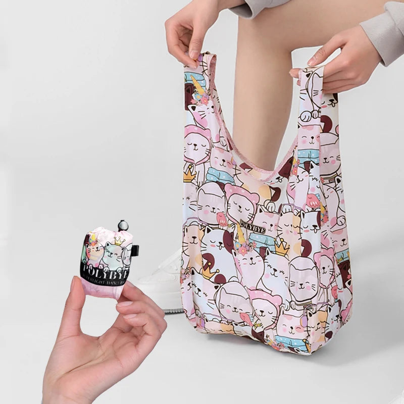 Polybye Super Light Reusable Totebag Eco-friendly Nylon Foldable Shopping Bag Handbag Grocery Bag Lunch Bag Recycle Bag