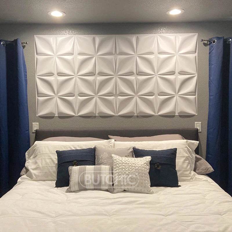 30x30cm 3D three-dimensional wall sticker decorative living room wallpaper mural waterproof 3D wall panel mold bathroom kitchen - P12 Hub Europe