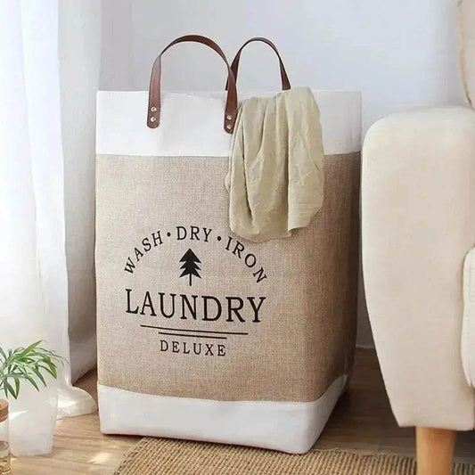 Large Fabric Folding Laundry Basket - P12 Hub Europe