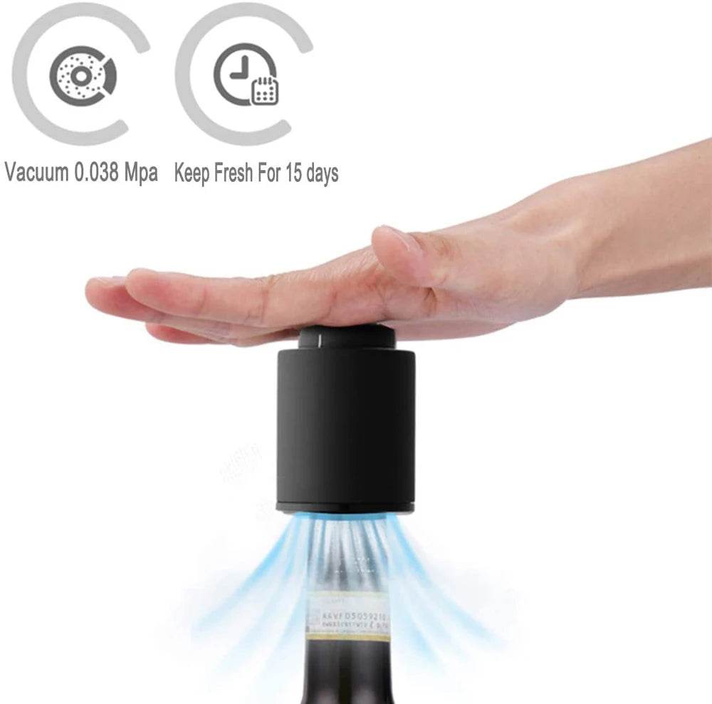 Wine Bottle Stoppers Reusable Wine Stoppers Vacuum Wine Preserver Wine Savers Vacuum Pump Corks Keep Wine Really Fresh - P12 Hub Europe