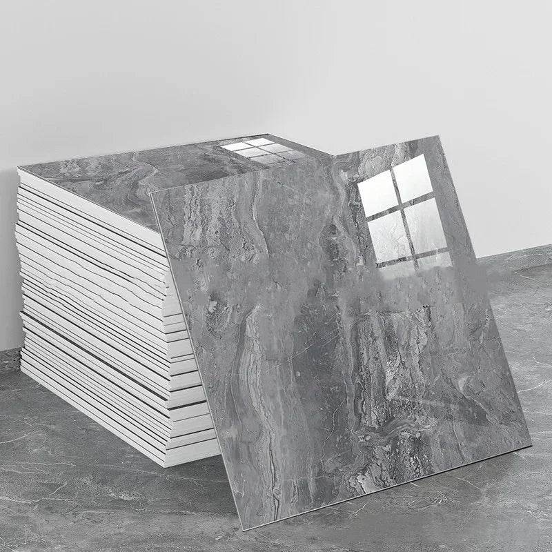 Aluminum Foil Bottom Imitation Tile Wall Stickers Kitchen Bathroom Decor Damp Proof Marble Pattern Foam Self-adhesive Wallpaper - P12 Hub Europe