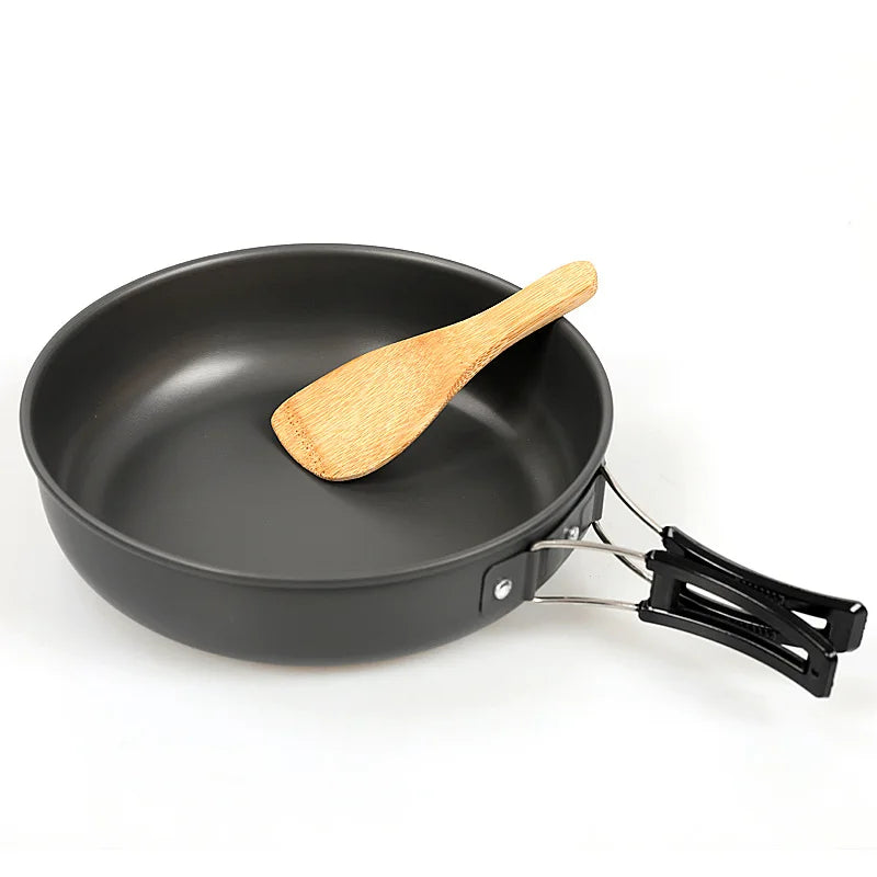 Outdoor Folding Nonstick Flat Frying Pan 18cm 20cm 22cm Camping Pan