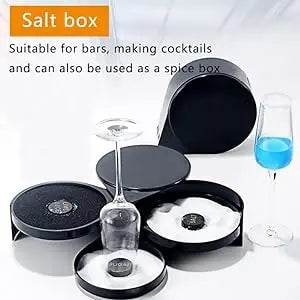 3-layer ABS Rotating Cocktail Seasoning Box, Bar Wine Accessories, Mixed Salt and Sugar Box, Bar Bartender Mixer Toolbox - P12 Hub Europe