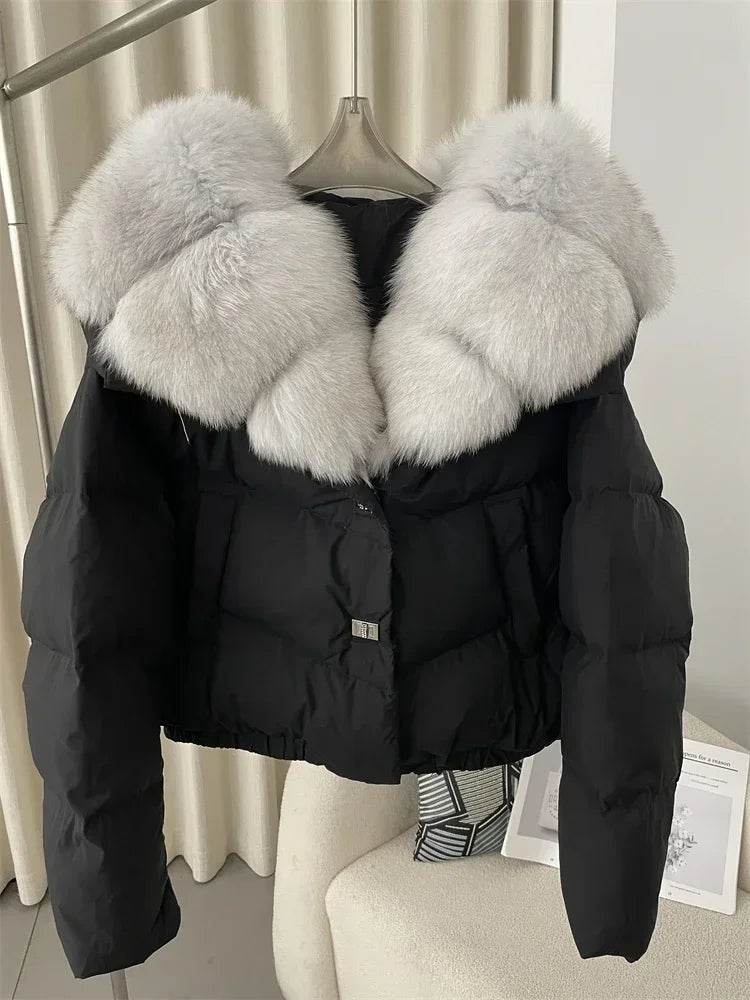 Short Fox Fur Down Puffer - P12 Hub Europe