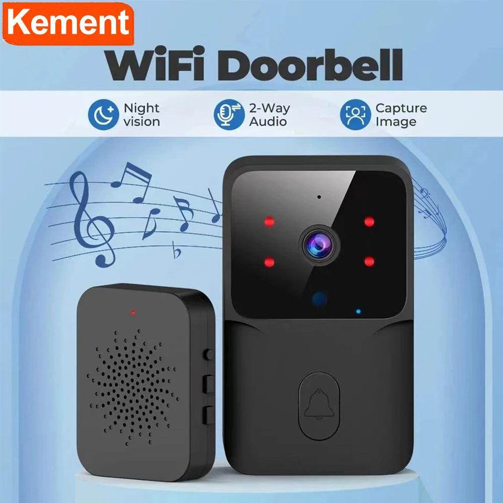 Doorbell Tuya WiFi | Night Vision, 2-Way Audio, Voice Change - P12 Hub Europe