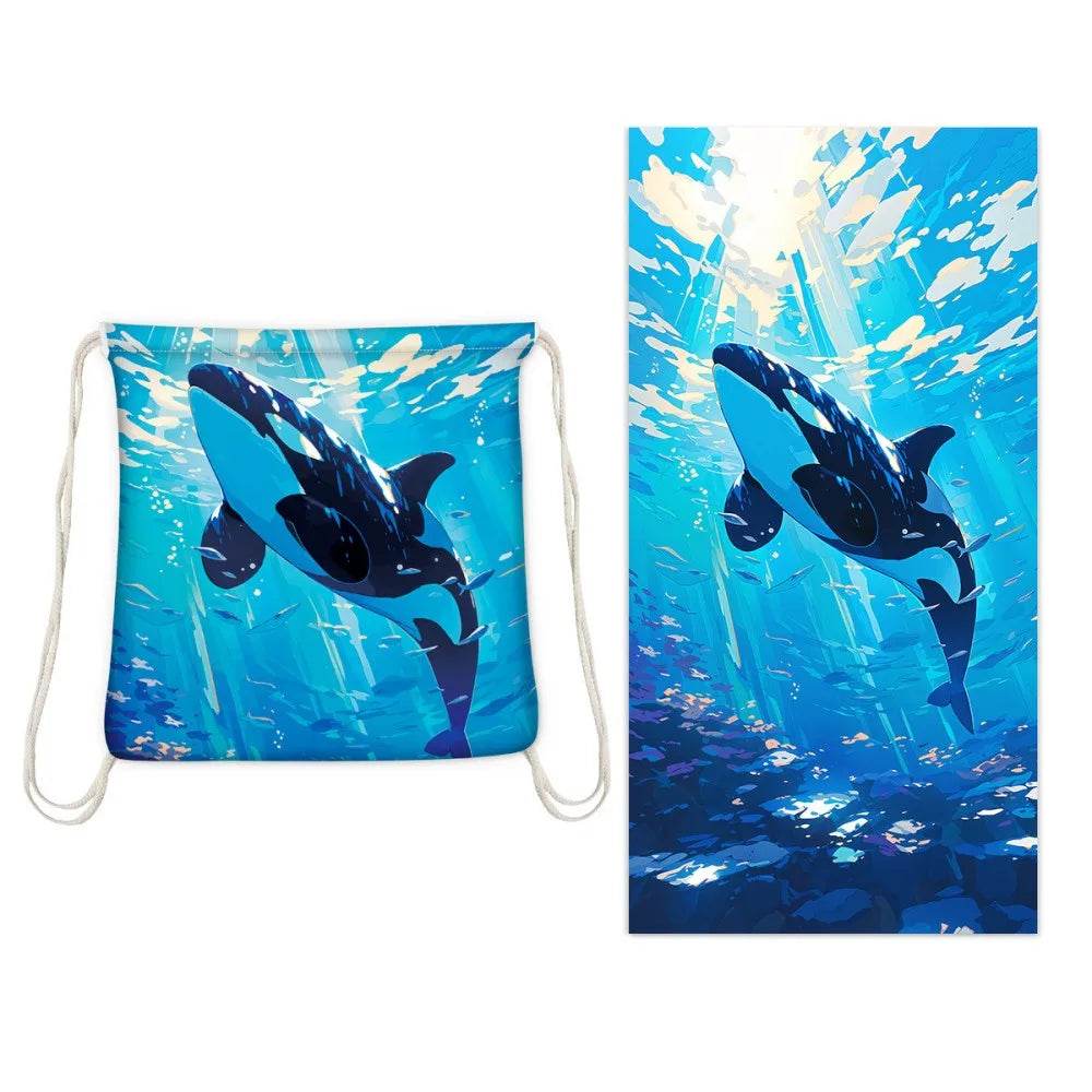 Quick Dry Towel Beach Bag Portable Bath Towels Travel Print Sports Surf for The Mat Designer Sand Free Large Bundle Large Adults - P12 Hub Europe