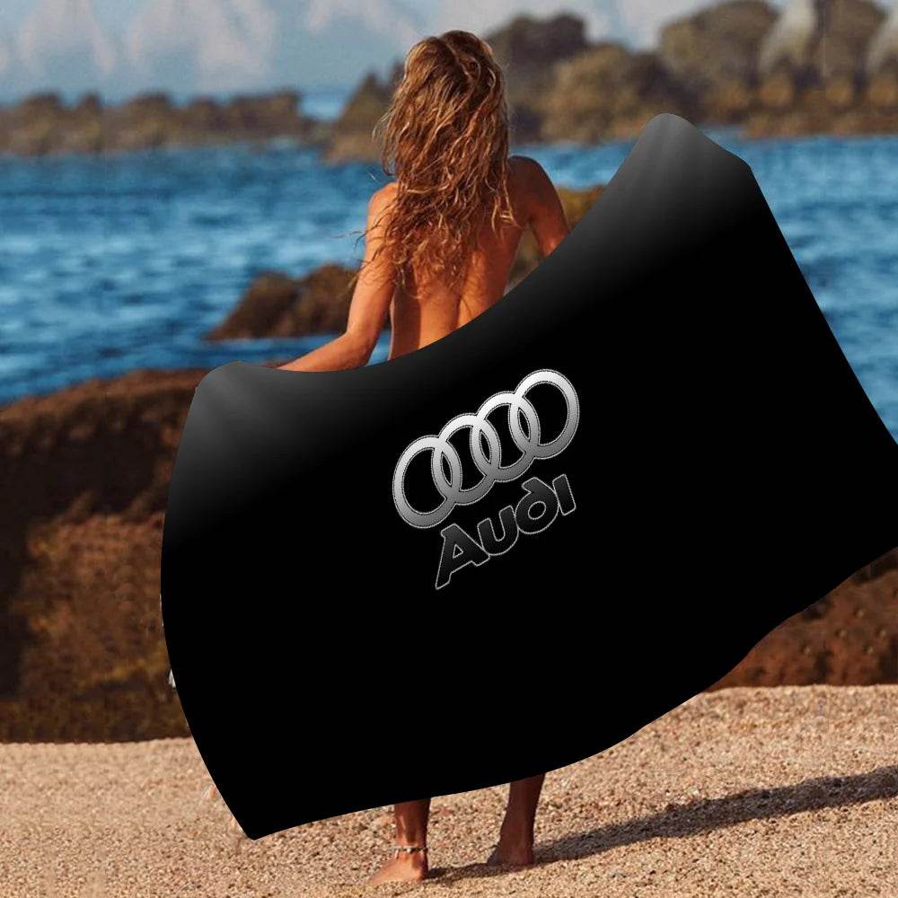 Car AA-Audis-logo Printed Big Microfiber Beach Towels Quick Dry Towel Sand Beach Towels Pool Towel for Travel Swim Pool Yoga - P12 Hub Europe