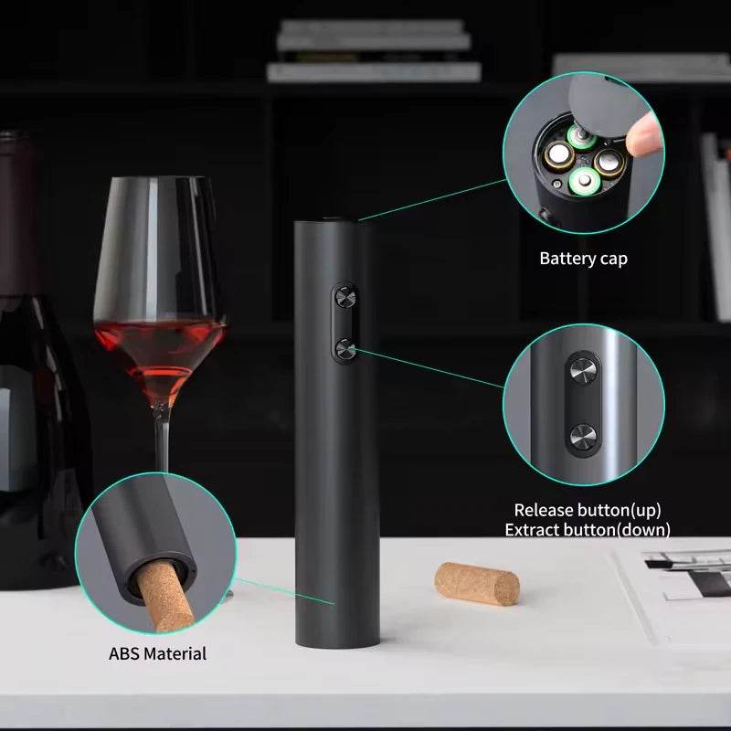 Electric Wine Bottle Opener Automatic Red Wine Corkscrew Wine Opener Wine Tools Kitchen Products - P12 Hub Europe