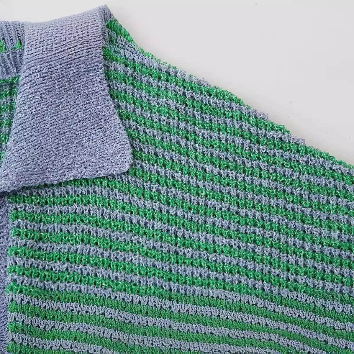 Summer Retro Knitted Shorts Set - P12 Hub Europe