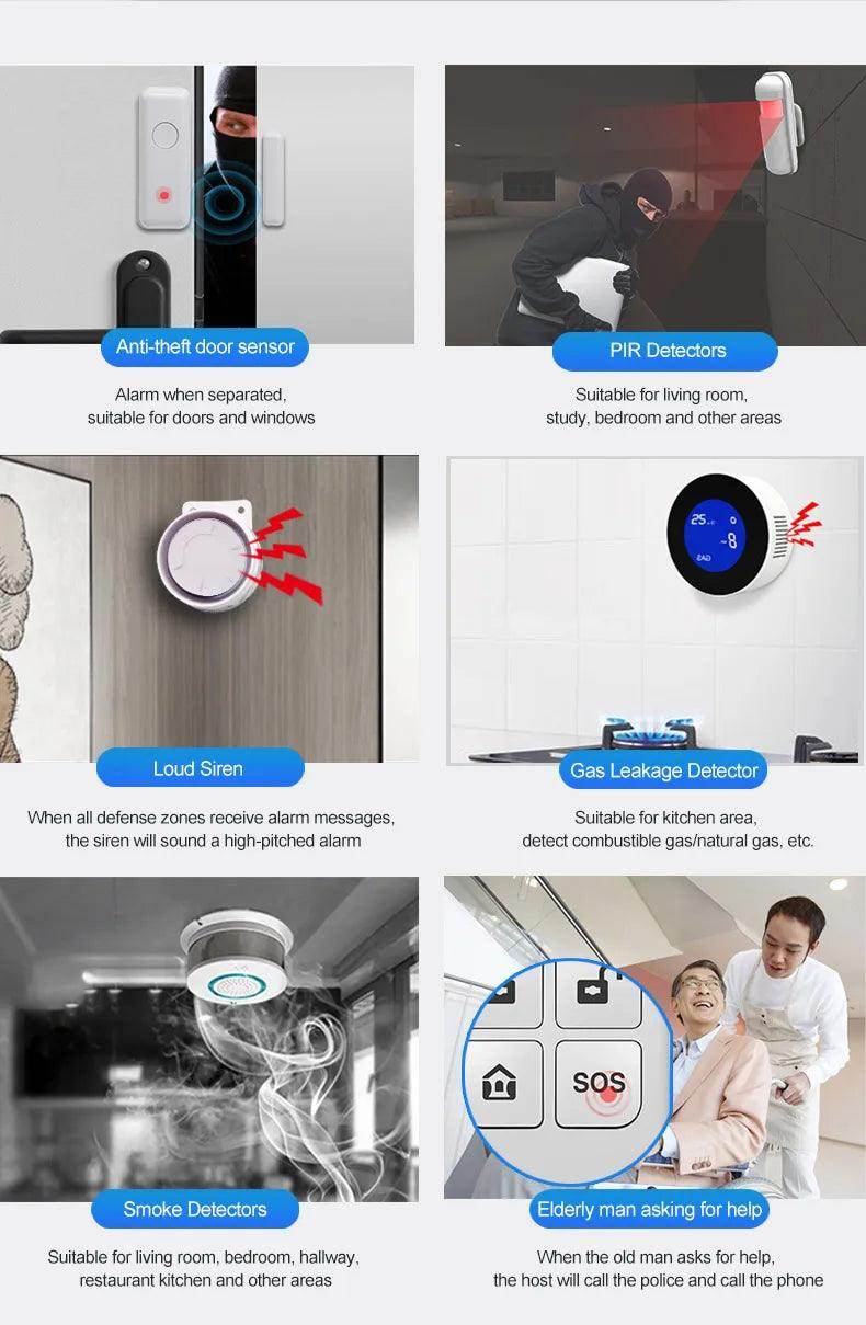 Alarm Smart Tuya WiFi 4G Home - P12 Hub Europe