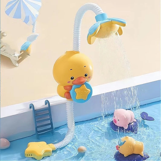 New Cute Duck Bath Toy Shower Electric Spray Bathroom Kids Water Baby Toy Bathtub Play Game Faucet Swimming for Girl Gift