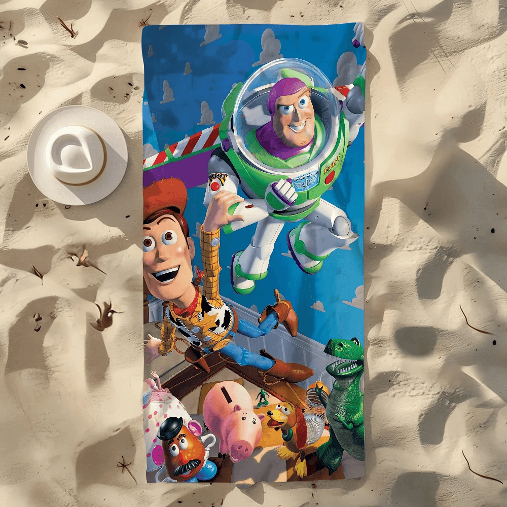 Cartoon T-Toy S-Story Cool Towel Soft Pool Gift For Travel Gym Shower Camping Quick Dry Sports Large Beach Towel - P12 Hub Europe