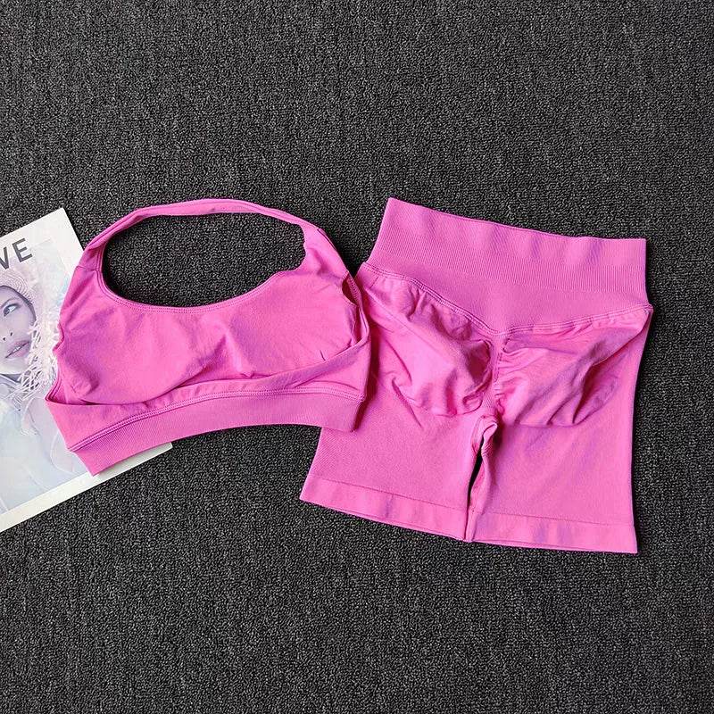 Seamless Halter Sports Shorts Set - P12 Hub Europe