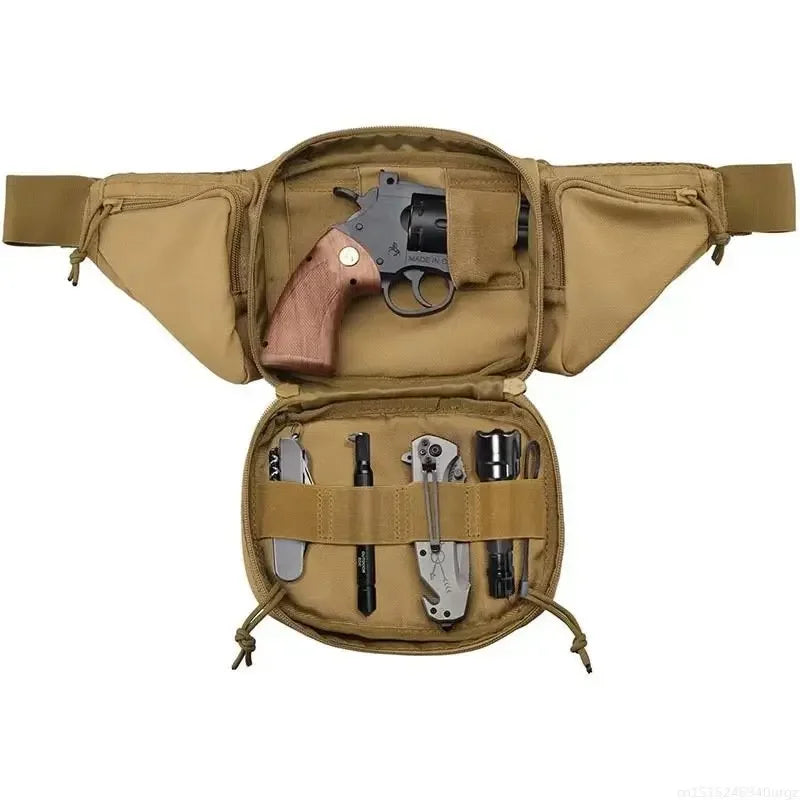 Tactical Waist Pack Outdoor Hiking  Waist Bag Running Sports Functional Bag Cycling Bag Bum Bag Multi-functional Tool Shoulder