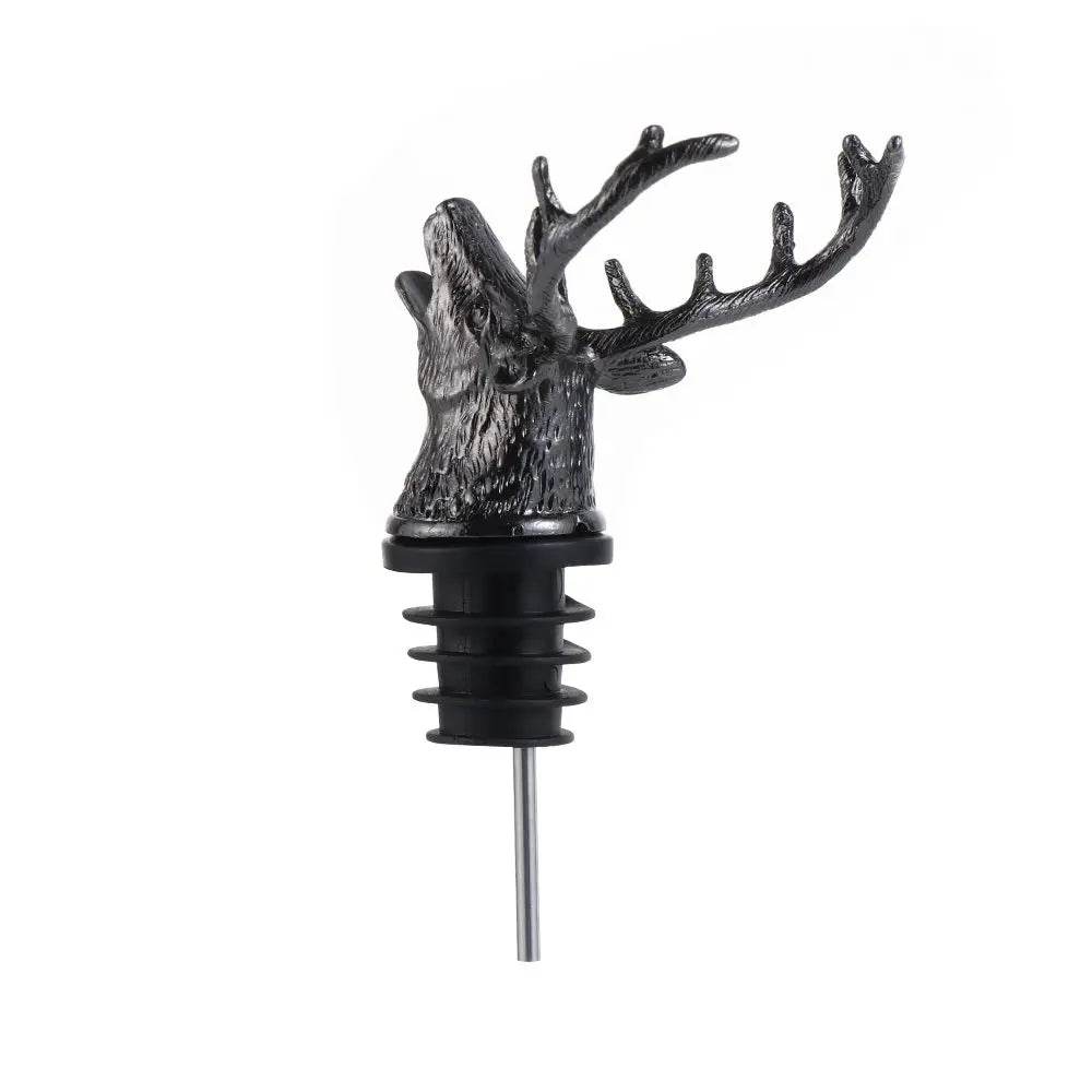 Deer Head Wine Pourer Bottle Stoppers Zinc Alloy Bar Tools Wedding Party Drinks Wine Aerators Kitchen Tool Accessories - P12 Hub Europe