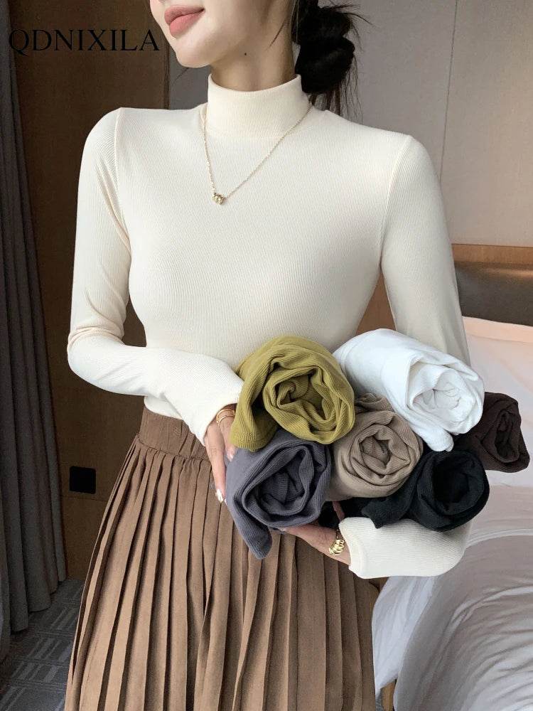 Women's Half Turtleneck Sweater - P12 Hub Europe